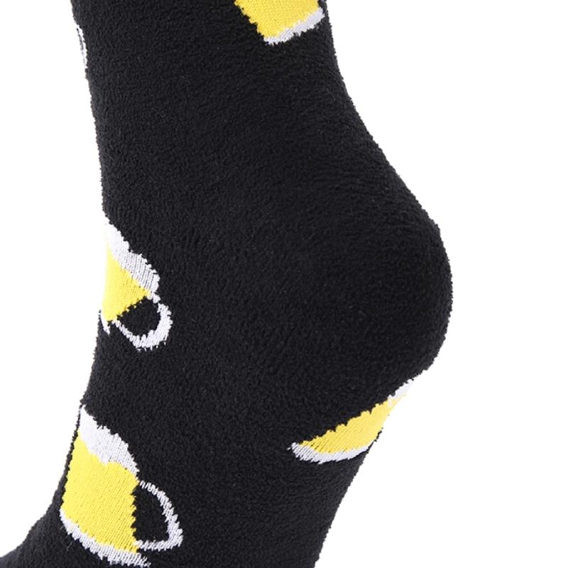 Beard/Beer Crew Socks Funny Novelty Ankle Socks Warm Booties Socks Casual Middle Tube Socks Calf Socks for Women Men