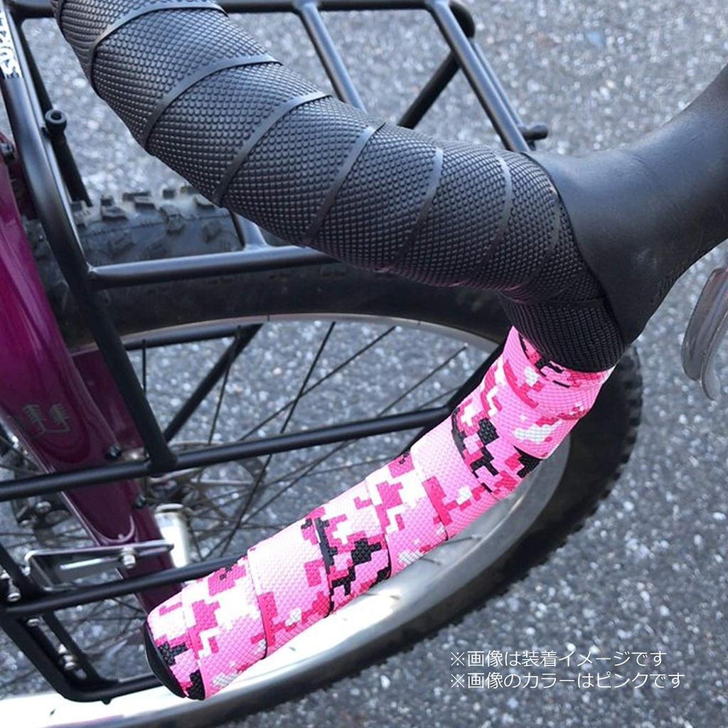NOGUCHI Bicycle Bar Tape Camo Bar Gray Set of Left and [Pixel Tape] NBT-007 (Small Right)