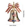 United States 250th Anniversary Bell Vintage-Style Metal Commemorative Bell for Collectors Patriotic Christmas Tree