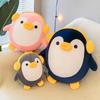 25/40CM Niedlicher Pinguin Stofftier Plüschkissen Weich Kawaii Squishy Anime Plüschtier Umarmendes Körperkissen Überraschungsgeschenke für Jungen Mädchen Kinder