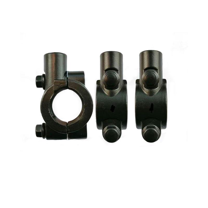 Motorcycle Rearview Handlebar Mirror Mount Holder Adapter Clamp Base 8mm 10mm 7/8" Black Aluminum Universal Motorcycle Tool.