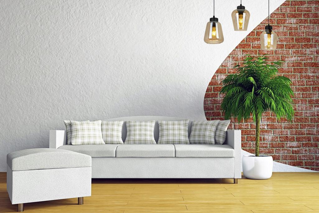 MODERNE ELEGANTE HÄNGELAMPE GLAS-SCHIRM