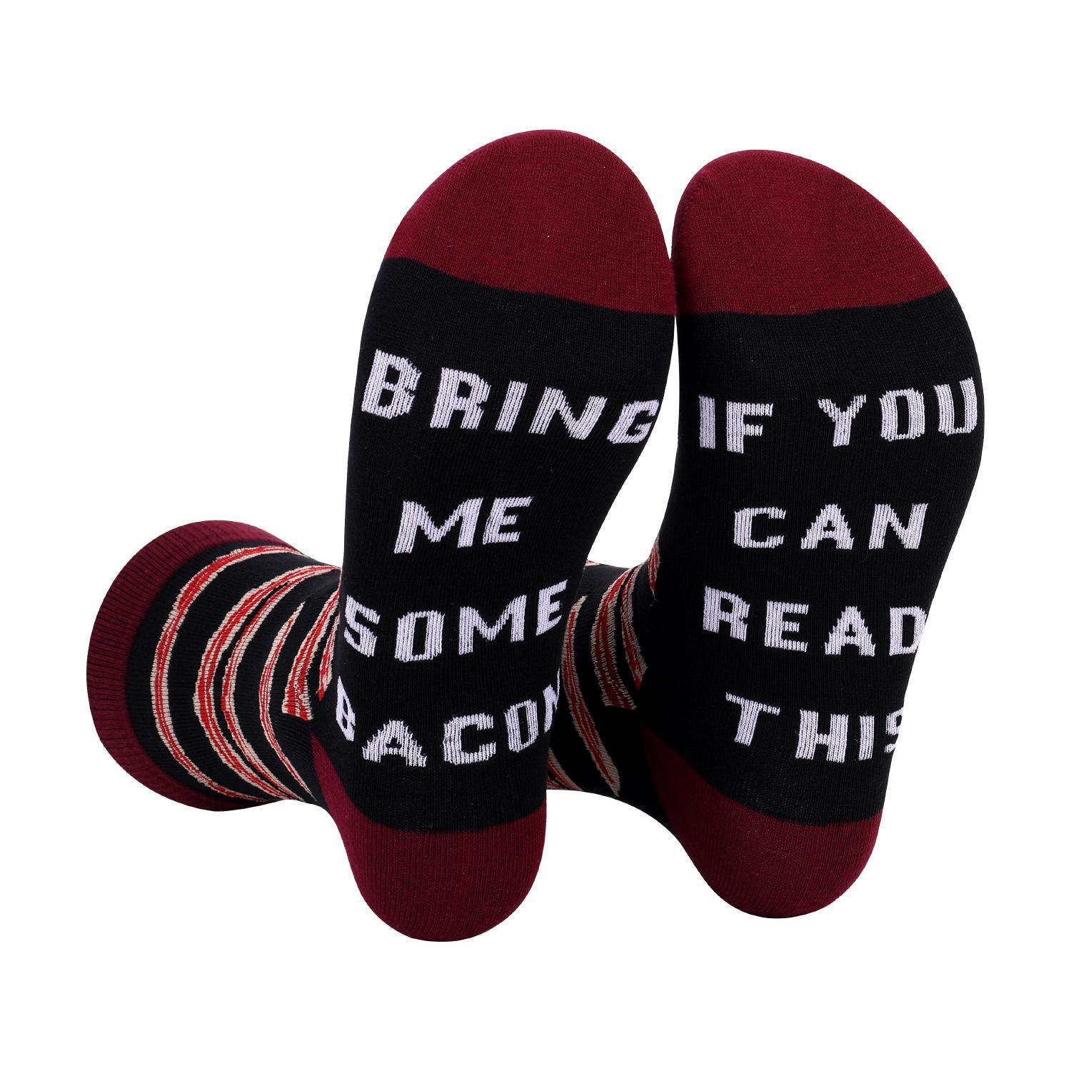 

Носки средней длины «Если вы можете это прочитать» осенне-зимнего размера – европейский и американский стиль 44-49 красный