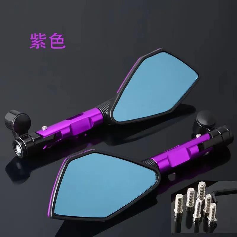 Universal Motorcycle Electric Scooter Rearview Mirror CNC Aluminum Alloy Side Cafe Racer Street Bike Custom Build