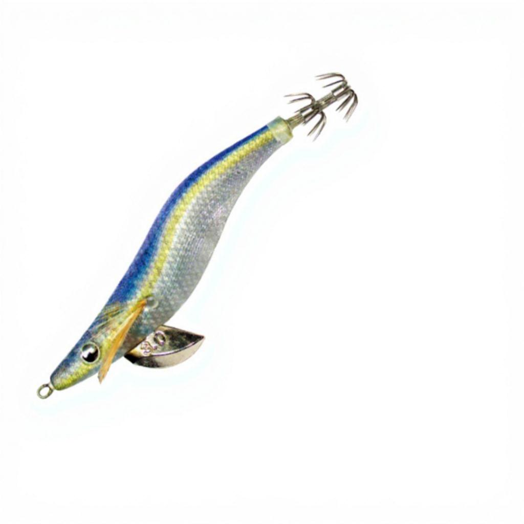 MOKE Wood Shrimp 25# 30# 35# Multi-color Artificial Hard Bait Eye Shrimp Squid Hook Saltwater