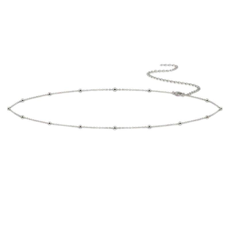 Европейская и американская мода круглая бусина толстая цепочка на талию для женщин