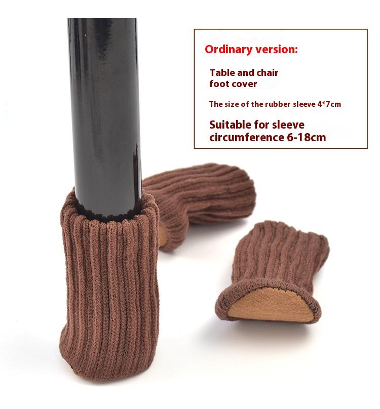 16Pcs Chair Legs Socks Knitted Furniture Feet Floor Protectors Anti-slip Pads Silent Thicken Table Chair Leg Socks Covers