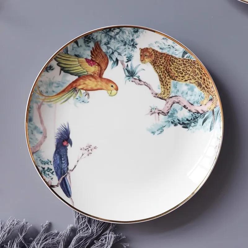Jungle Animal Porcelain Coffee Cup Set