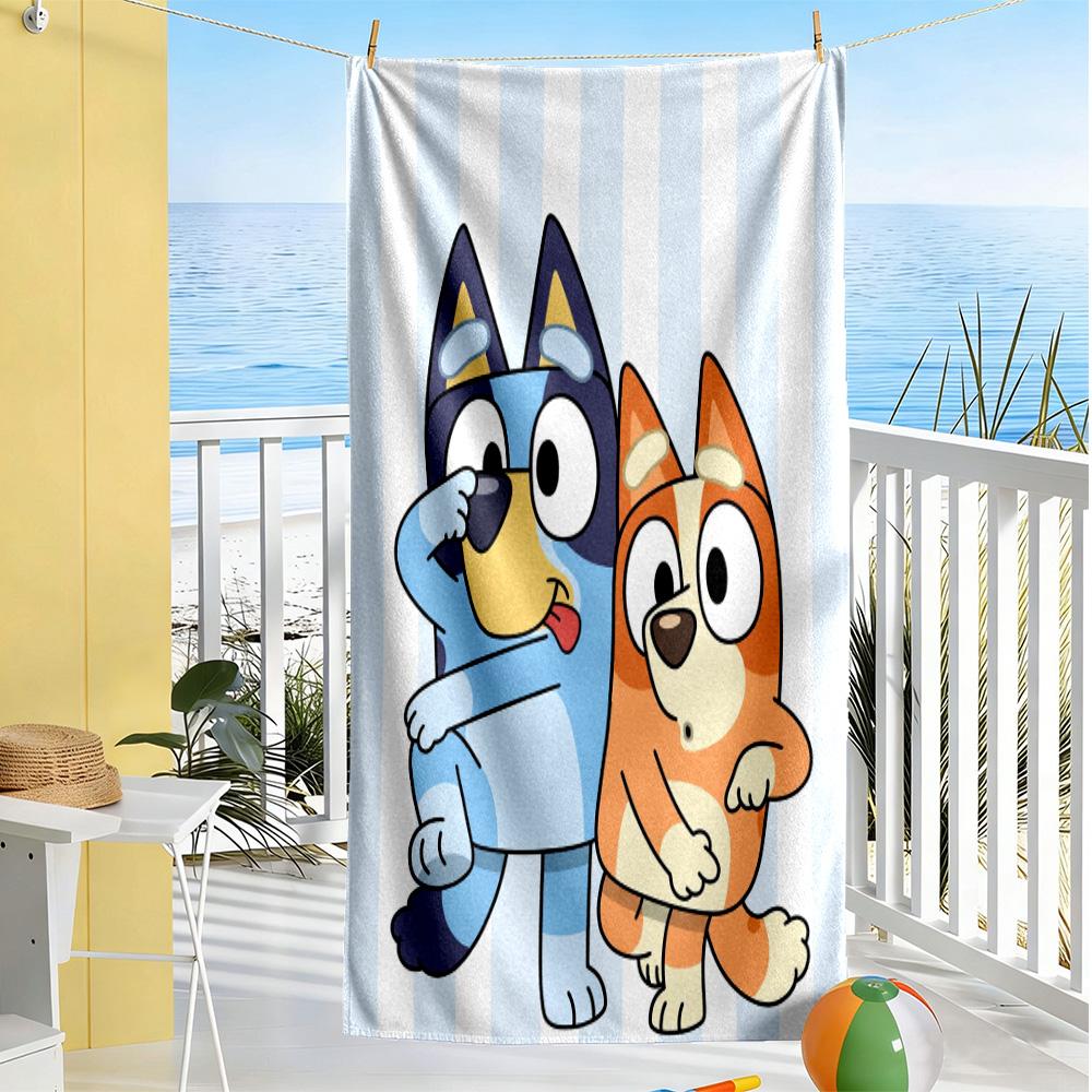 Merry Christmas Celebration Beach Towel Quick-Dry Soft Microfiber Comfortable Lightweight