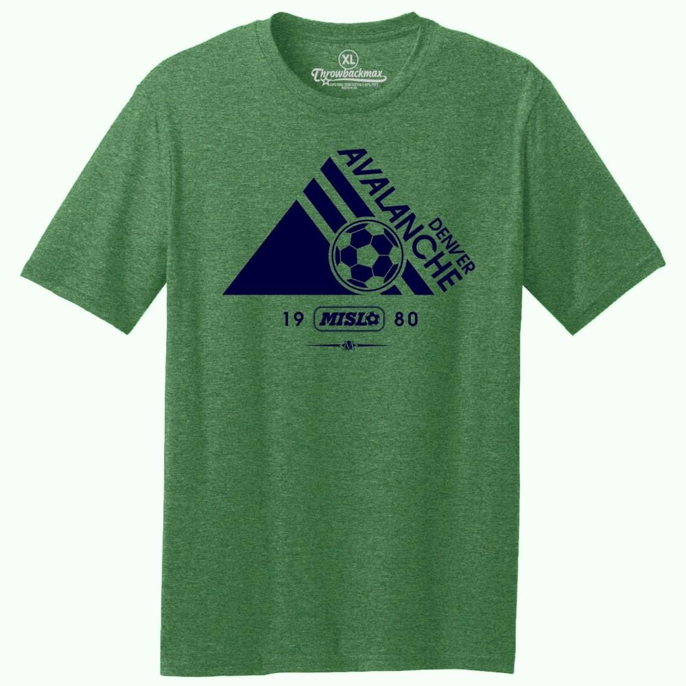 Denver Avalanche 1980 Logo MISL Soccer TRI-BLEND Classic Cut Tee Shirt Unisex T-Shirt XL