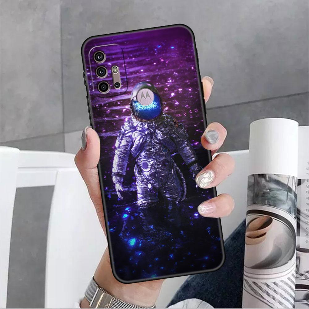 

Чехол для Motorola G30 G60 G9 Play One Fusion Plus Edge 20 G8 Power Lite G22 G50 G200 G51 G71, чехол для телефона, крутой одинокий астронавт Moto Edge