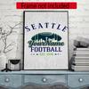 Seattle Seahawks Customize Your Name Diamond Painting Round Diamond Rhinestones Mosaic Diamond Embroidery Wall Paintings Rhinestones Gift Frameless