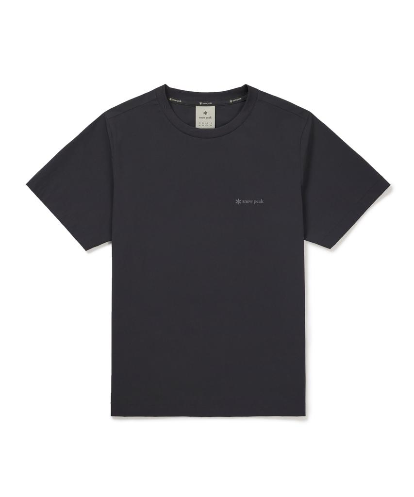 SNOWPEAK APPAREL Thin Tech Women'S Lettering Short Sleeve T-Shirt (S26Mwsts33) Dark Charcoal
