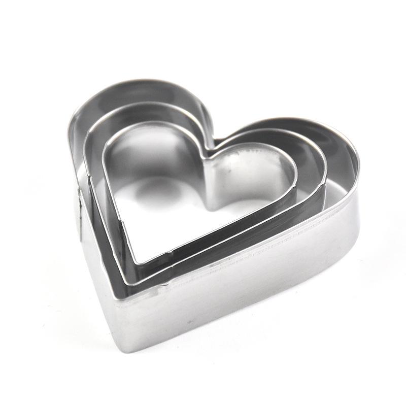 12-Piece Stainless Steel Heart and Plum Blossom Cookie and Pastry Cutter Set