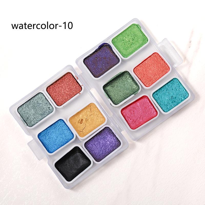 Vopsele Acuarelă Sidefate pentru Nail Art - Efecte Metalice Ombre & Marmură