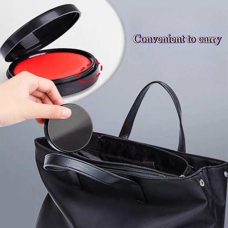 Red Ink Pad for Stamping Portable Small Fast-drying Sponge Ink Pad Box Suitable for Fingerprint Replication and Office Supplies
