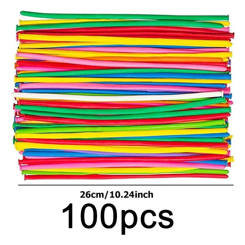 100pcs Latex Balloon With Pump Colored Spiral Long Strip Rotundity Birthday Wedding Festival Party DIY Decorations Supplies TMZ