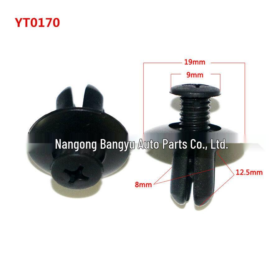 200PCS Car Snap Fasteners Set - Nylon Rivets & Push-in Pins (HE19)