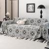 European Luxury Chenille Sofa Cover Tassels Towel Blanket Anti Scratch Soft One Piece Couch Armchair Furniture Protector