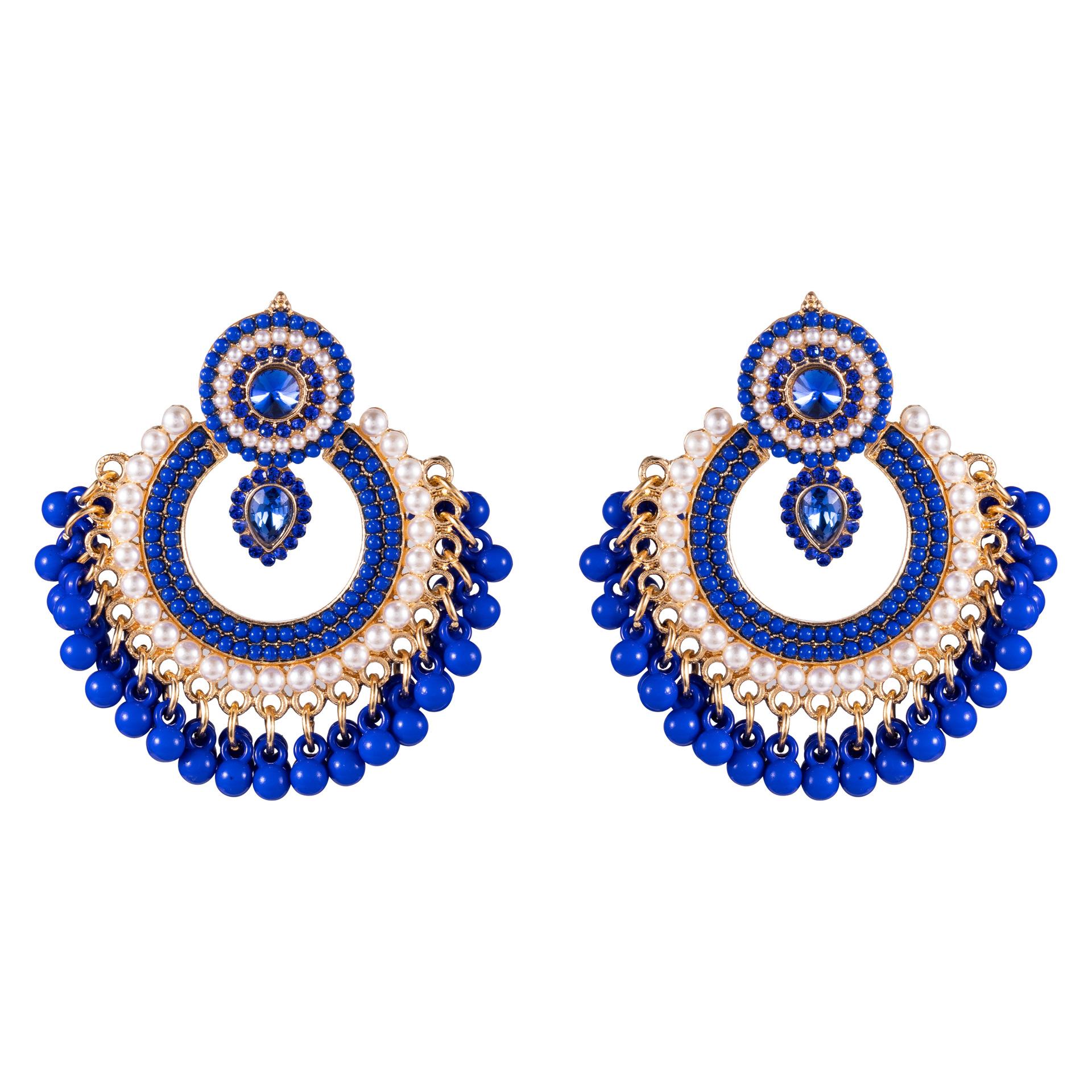 

Boho Vintage Beads Tassel Dangle Earrings for Women Hollow Wedding Ethnic Indian Jewelry Accessories