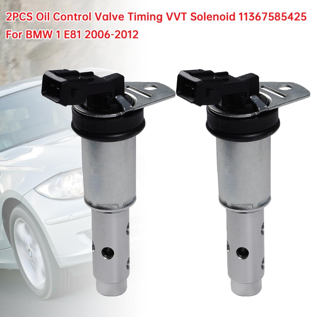 2Pcs Oil Control Valve Timing VVT Solenoid 11367585425 For BMW 1 E81 2006-2012