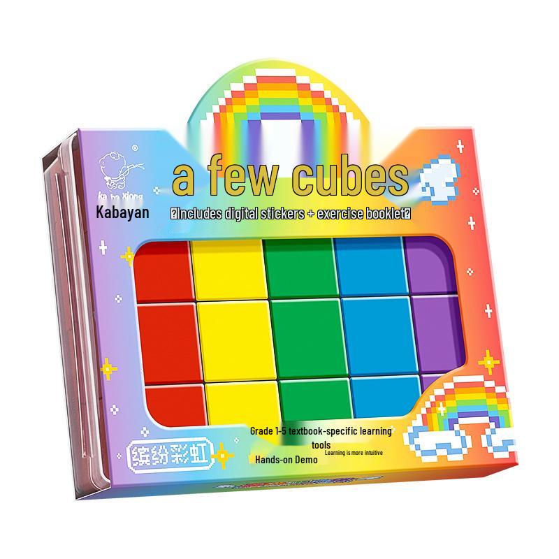 Colorful Magnetic 3D Geometry Cube Model – Educational Building Blocks