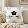 Classic Logo Mmary Quant Cushion Cover Plush Decorative Pillow Case With Hidden Zipper Cutecore Room Decor For Home