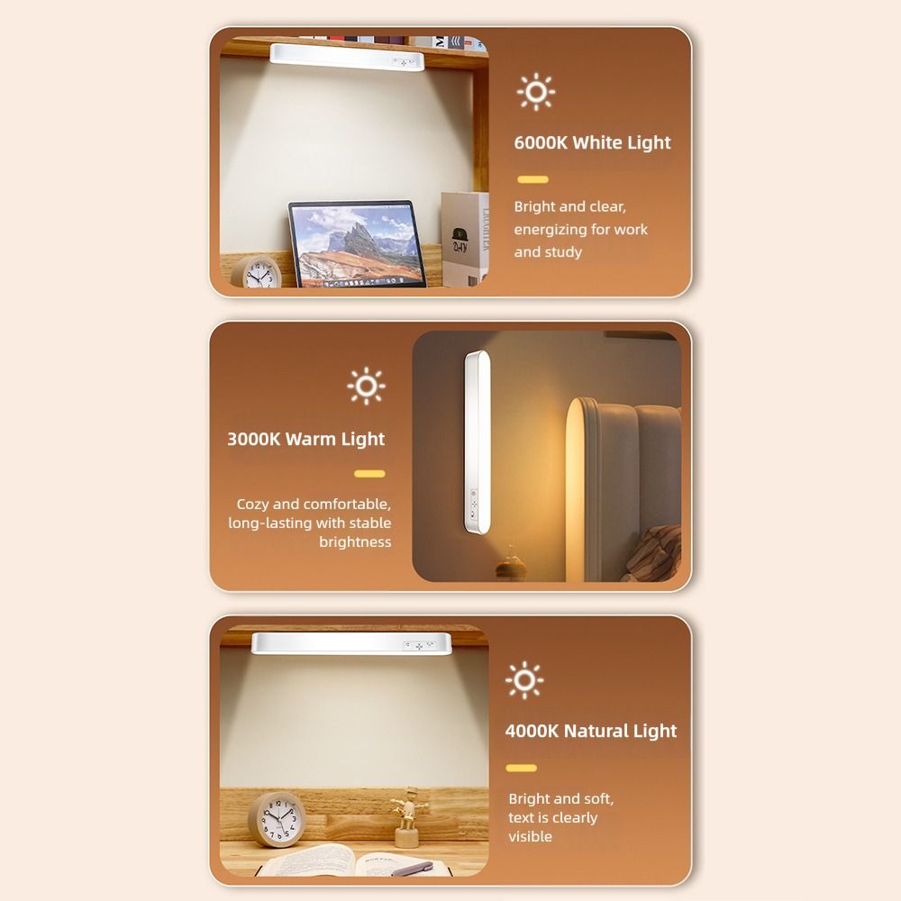 28cm Magnetic LED Lighting Remote Control Dimming Function Touch Control Lamp Rechargeable Eye-care Table Lamp