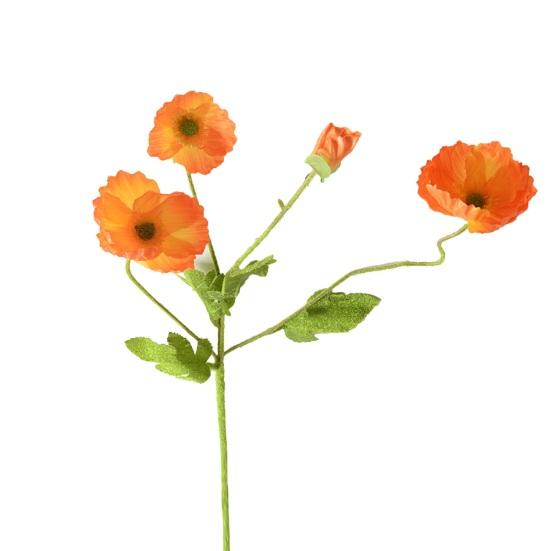 

23,6-дюймовые искусственные цветы, стебли ранункулюса из искусственного шелка с 3 головками цветущих и 1 бутоном для декора дома, кухни, свадьбы, цветочная композиция, стол темно-оранжевого