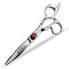 Silver 5.5-Inch Naipusen Hairdressing Scissors - Straight, Serrated, & Thinning Blades