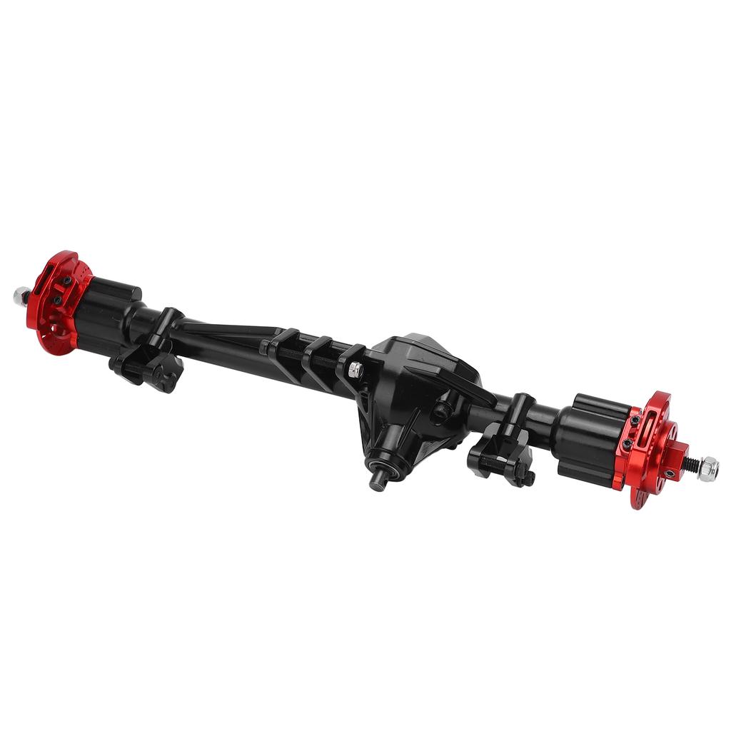 RC Metal Rear Axle Assembly for AXIAL RBX10 Ryft 110 RC Car Upgrade Parts Accessories(Black Red )