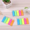 Fluorescent Color Adhesive PET Label Writable Adhesive Page Marker Repositionable File Label for Notebook Planner