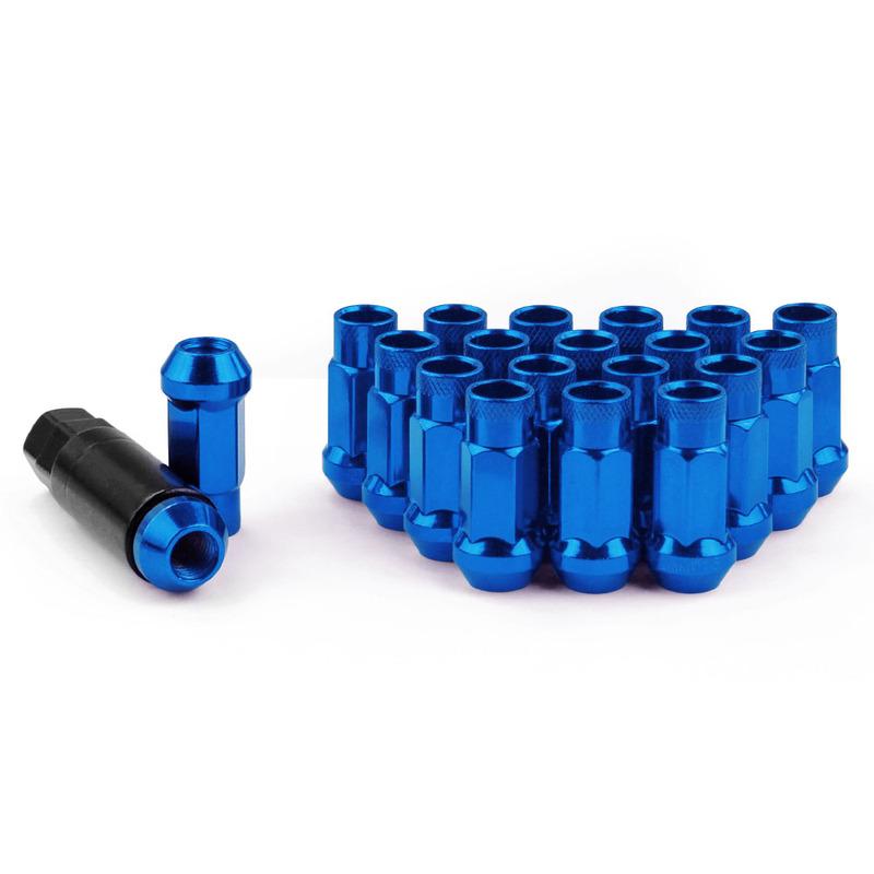 RASTP-20pcs/set Universal Steel Racing Lug Nut V48 Auto Steel Acorn Rim Extended Open End Wheel Lug Nuts M12X1.5/1.25 RS-LN031