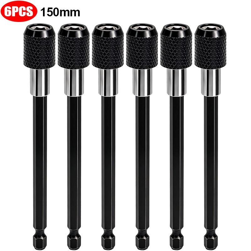 1/4” Hex Shank Quick Release Magnetic Drill Bits Holder Socket Screwdriver Impact Driver Drill Extension Bit Chuck Adapter Tool