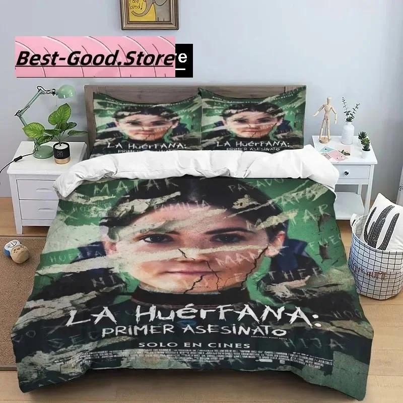 

Comforter 3D Horror Movie Film Orphan Bedding Set Printed Bed Set With Bed Soft Single Double Queen Super King Size Comforter (quilt)-EU Single(135*200cm)3pcs