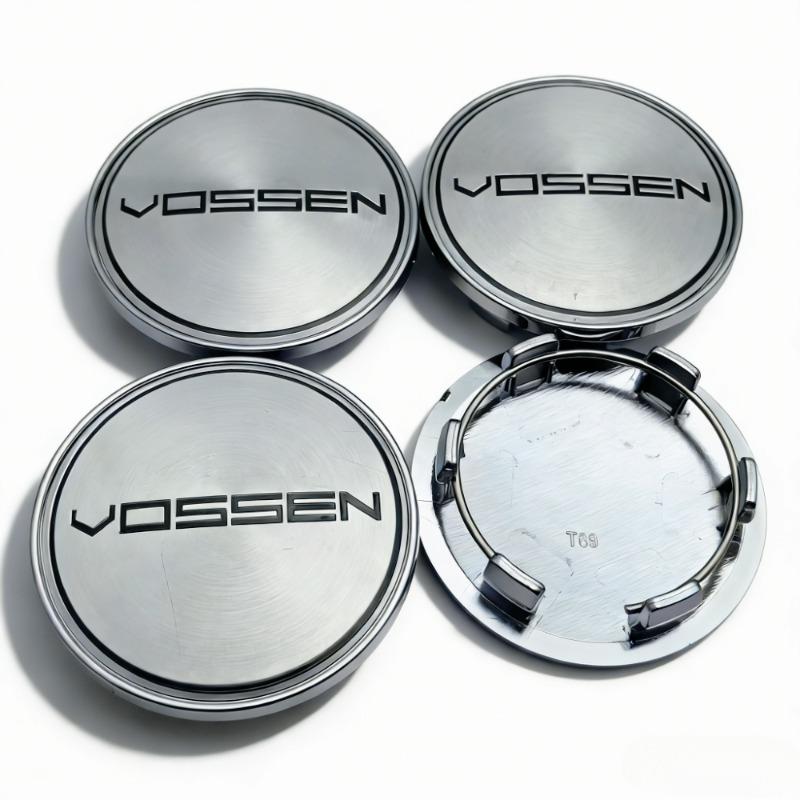 4pcs Vossen Logo Emblem Car Wheel Center Caps 69MM 56MM Wheels Hub Dust Cap Rim Hubcaps Dustproof Cover Replace Car Accessories