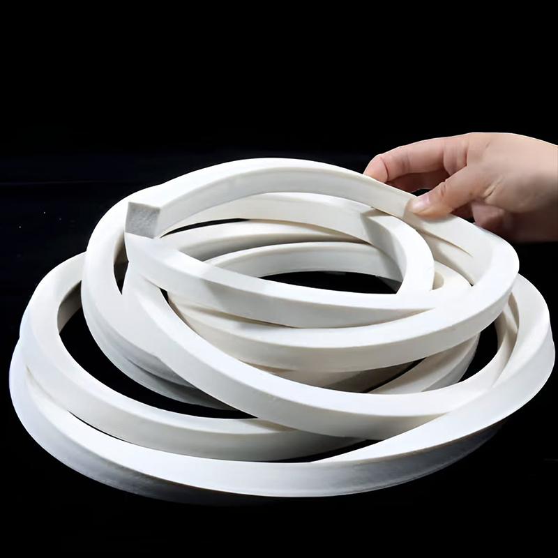 Direct Selling Top Quality White Silicone Foam Strip 3meters Square Foam Silicon Strip for Sealing purpose Acoustic foam Sealing
