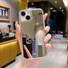 Mirror Shell Suitable for IPhone16PRO Protective Cover Silver Beads Apple 12 XR Violent Bear Bracket Mobile Case