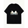 Oversized T-Shirt Dress Black Duck Face Down Feathers Up That's The Way We Like To Duck Graphic Print Casual Wear For Women