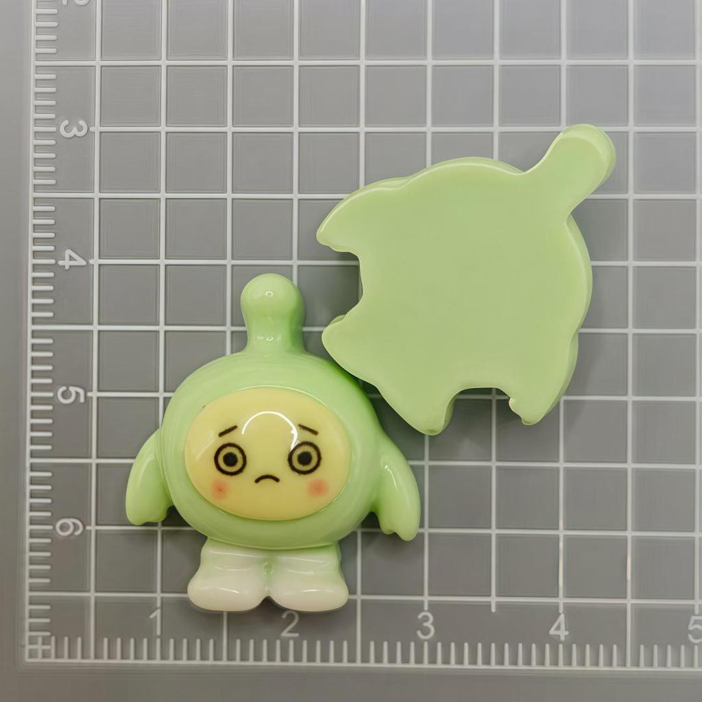 DIY Dekor: Harz Ei Junge Cartoon Magnet & Haarspangen Set