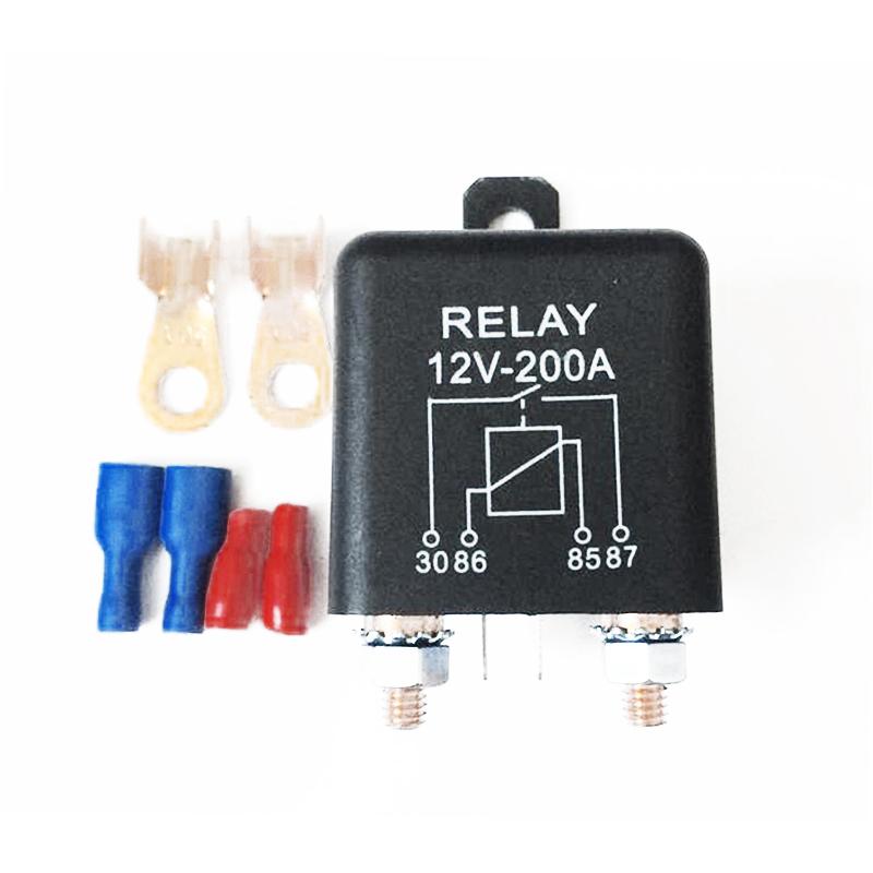 Car Truck Motor Relay 12V 120A Battery Switch for Automotive Starter Switch High Power Relays+2 Pin Footprint+2 Terminals