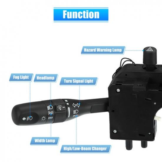 Turn Signal Lever Headlight Dimmer Switch for Jeep Wrangler 01-06 5016709AD