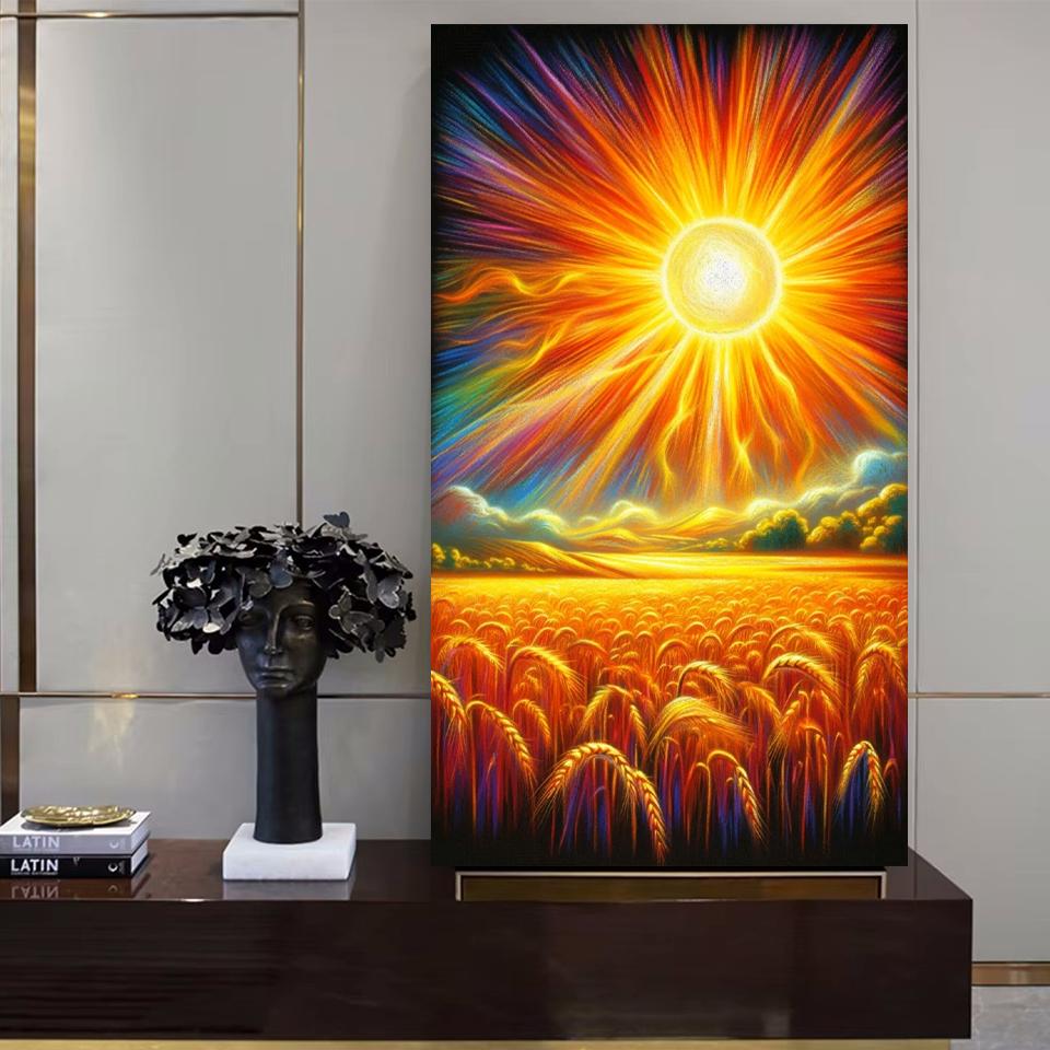 5D DIY Fata Aurie și Soare Artă Navă Pictură cu Diamante Mozaic Diamant Acvatic Broderie în Cruciulițe DIY Decorare Acasă Cadou