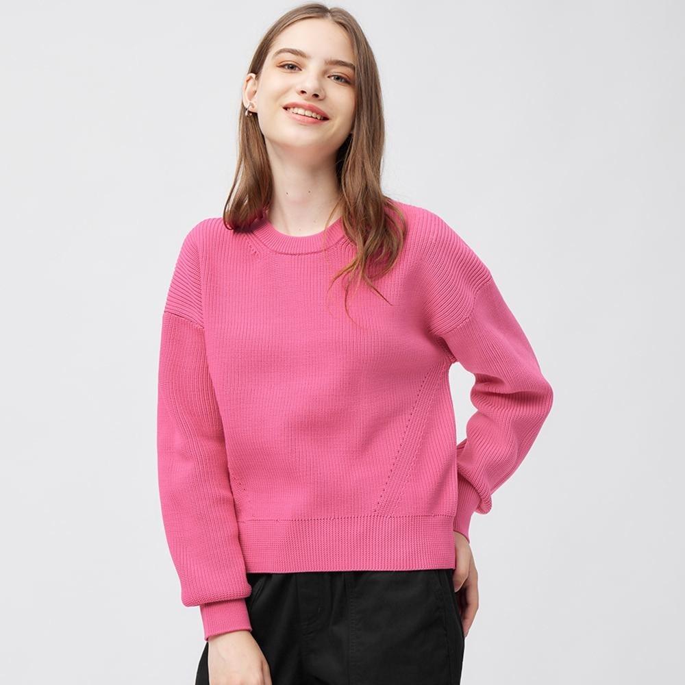 

Пуловер GU by Uniqlo губчатой ​​вязки с длинными рукавами +E