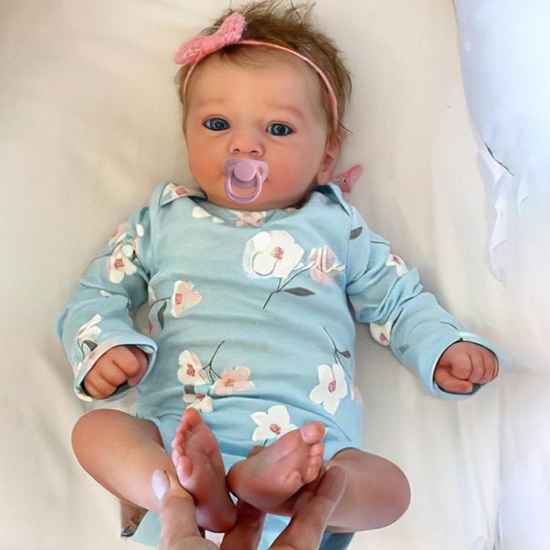 Reborns Baby Dolls with Realistic Veins,19 inch Newborns Baby Dolls,Lively Vinyls Silica Gel Reborns Dolls for Kids