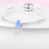White Copper Silver Plated, Personalized Starry Sky Colored Five-Pointed Star Beads, Pendant Bracelet Necklace