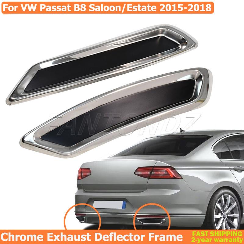 

Для VW Passat B8 Хромована Рамка Дифузора Вихлопної Системи 2015-2018 Нержавіюча Сталь Автомобільні Аксесуари Задній RLine Тюнінг Highline TSU FSU TDI