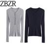 Za New Fall Women's Clothing 2025 Fashion Style Stylish Fashion All-Match Wool Comfortable Soft Knitting Cardigan