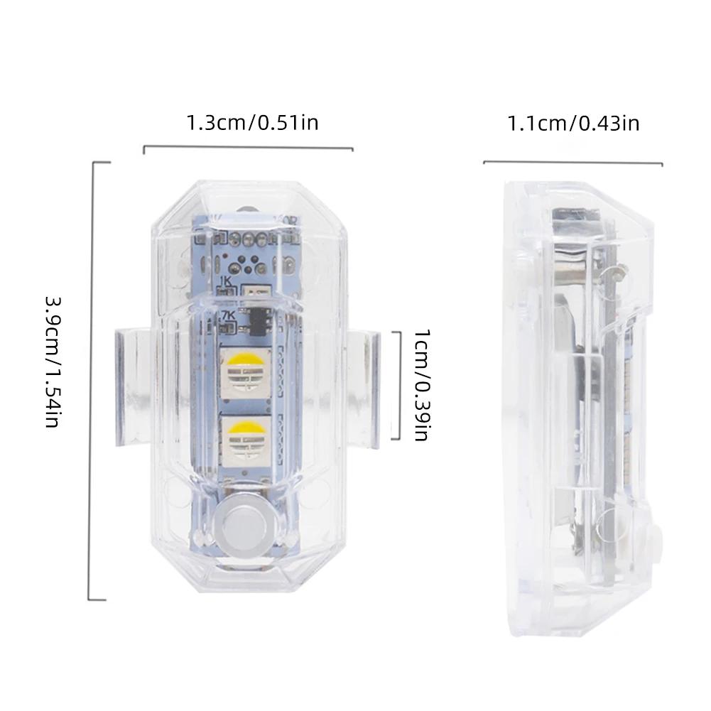 RGB Led Aircraft Strobe Lights Motorcycle Car Light LED Flash Position Wireless Lamp Aircraft Airplane Helicopter Warning Lights