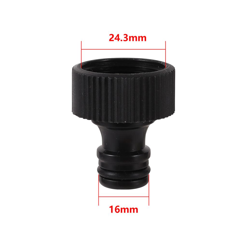 16mm Nipple Quick Connectors Plastic 1/2 3/4 Inch Male Female Thread Water Gun Adapters Garden Irrigation Coupling Faucet Joints